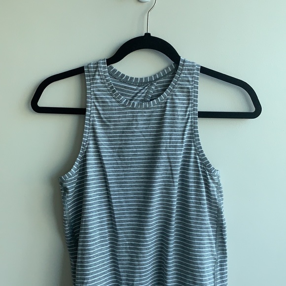 Lululemon Striped Tank (Gray) - Picture 2 of 5